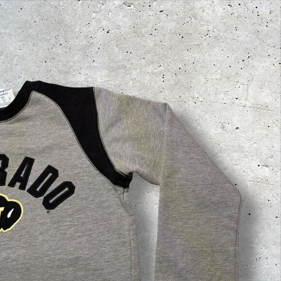 Champion Colorado Buffaloes Crewneck Sweatshirt XS Gray Black Embroidered Logo - Picture 4 of 10